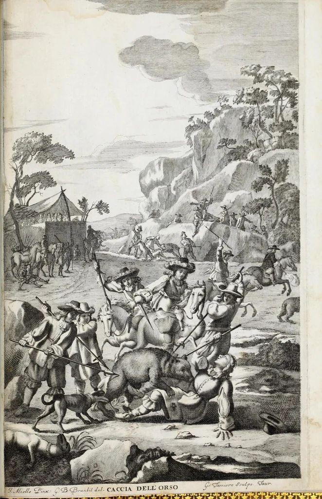 An illustration from Venaria Reale : palazzo di piacere, e di caccia, ideato dall'altezza reale di Carlo Emanvel II, duca di Sauoia, re di Cipro &c., 1674, leaf 263