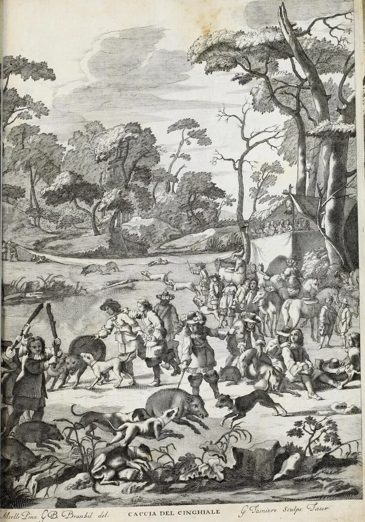 An illustration from Venaria Reale : palazzo di piacere, e di caccia, ideato dall'altezza reale di Carlo Emanvel II, duca di Sauoia, re di Cipro &c., 1674, leaf 267
