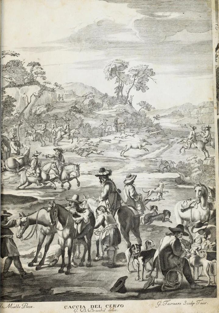 An illustration from Venaria Reale : palazzo di piacere, e di caccia, ideato dall'altezza reale di Carlo Emanvel II, duca di Sauoia, re di Cipro &c., 1674, leaf 269