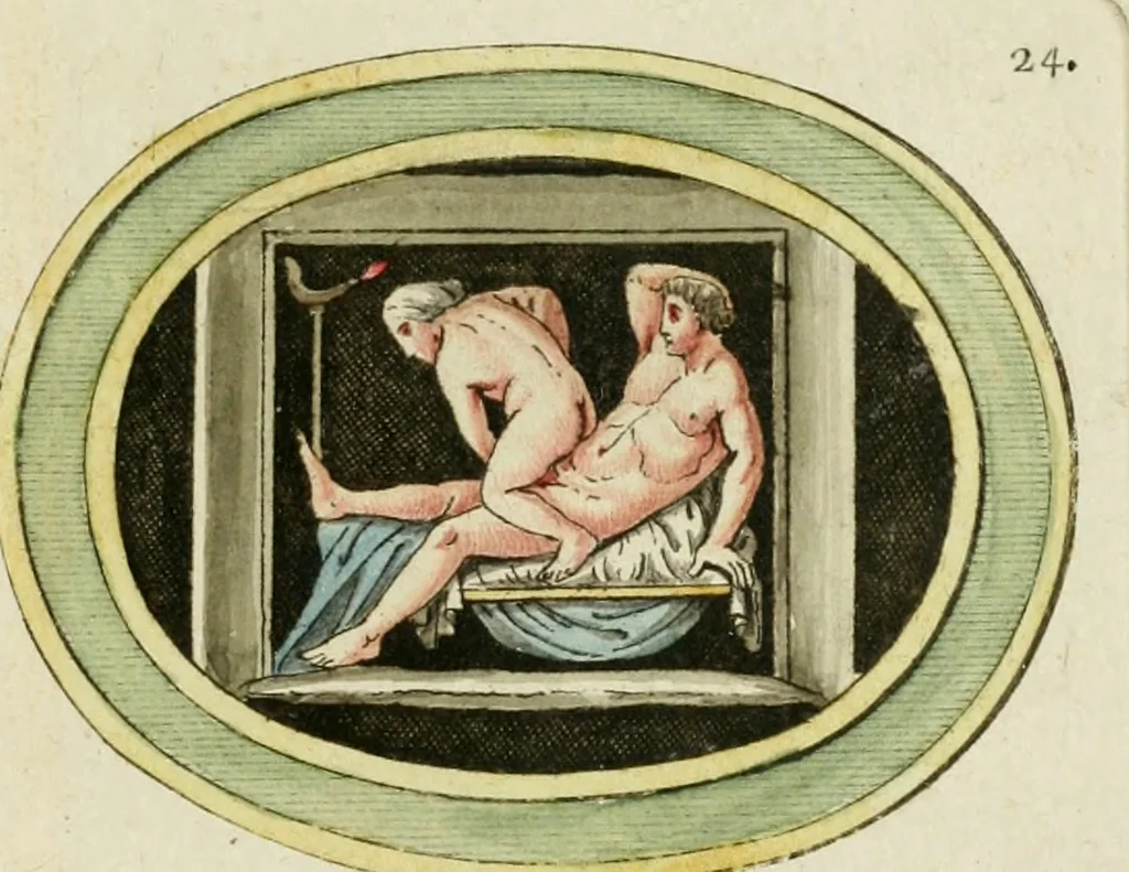 An illustration from Veneres uti observantur in gemmis antiquis, 1771, leaf 106