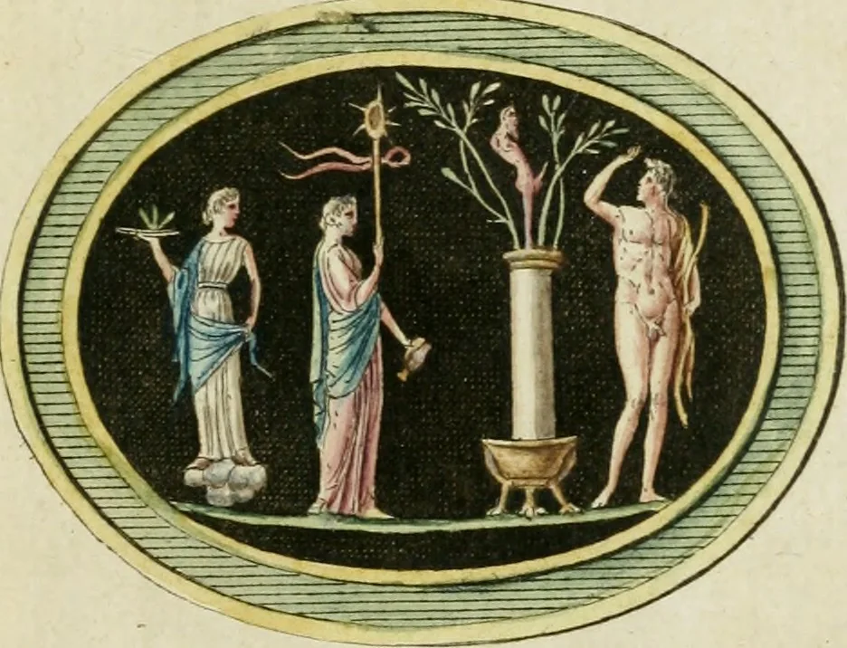 An illustration from Veneres uti observantur in gemmis antiquis, 1771, leaf 114