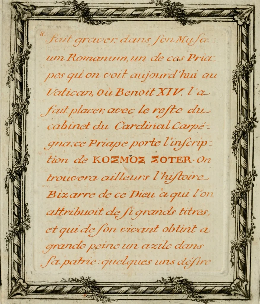 An illustration from Veneres uti observantur in gemmis antiquis, 1771, leaf 15