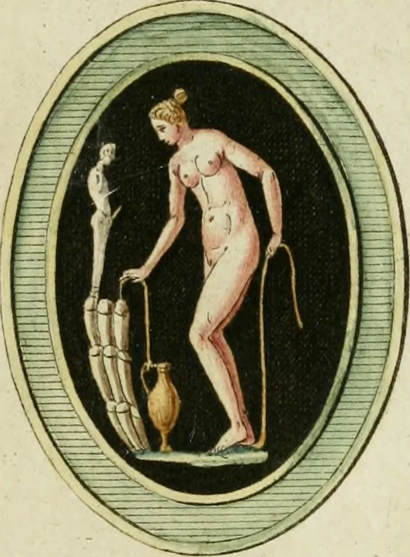 An illustration from Veneres uti observantur in gemmis antiquis, 1771, leaf 46