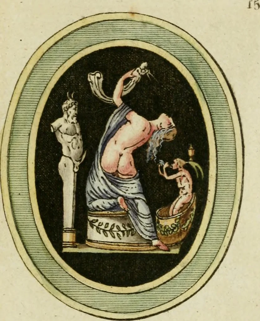 An illustration from Veneres uti observantur in gemmis antiquis, 1771, leaf 70