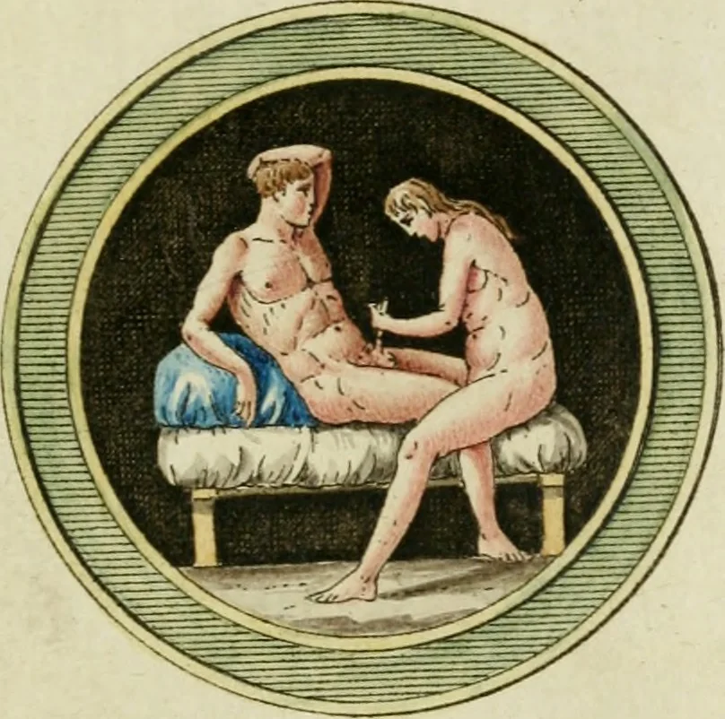 An illustration from Veneres uti observantur in gemmis antiquis, 1771, leaf 82