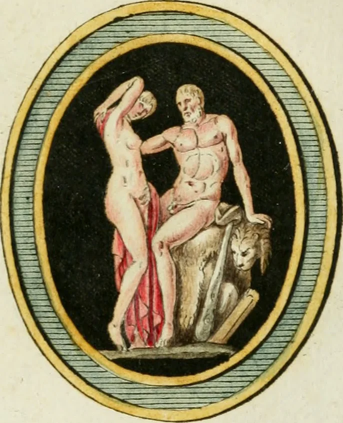 An illustration from Veneres uti observantur in gemmis antiquis, 1771, leaf 10