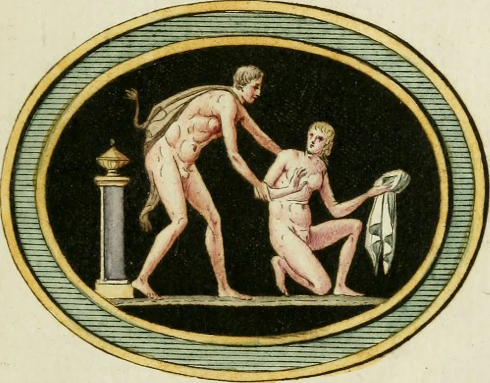 An illustration from Veneres uti observantur in gemmis antiquis, 1771, leaf 102