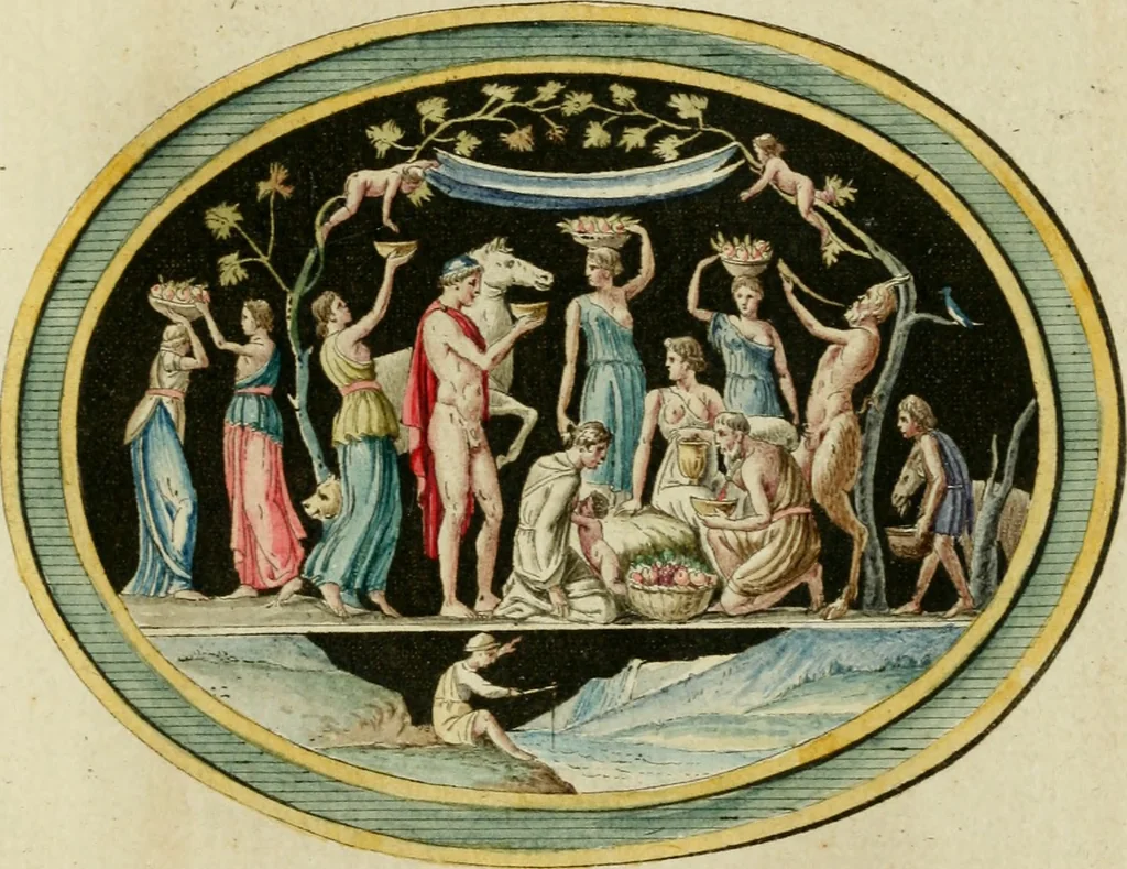 An illustration from Veneres uti observantur in gemmis antiquis, 1771, leaf 126