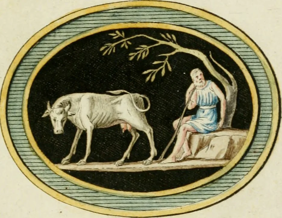 An illustration from Veneres uti observantur in gemmis antiquis, 1771, leaf 142