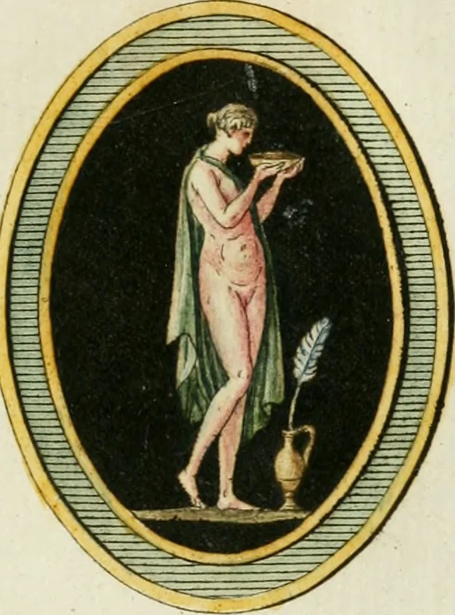 An illustration from Veneres uti observantur in gemmis antiquis, 1771, leaf 26