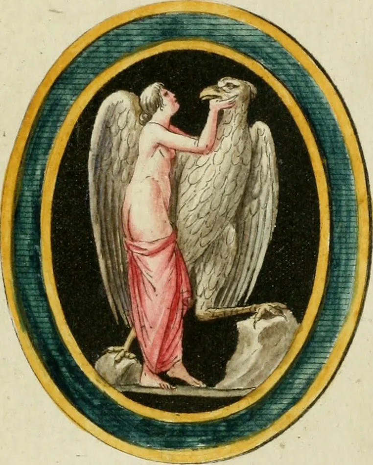 An illustration from Veneres uti observantur in gemmis antiquis, 1771, leaf 30