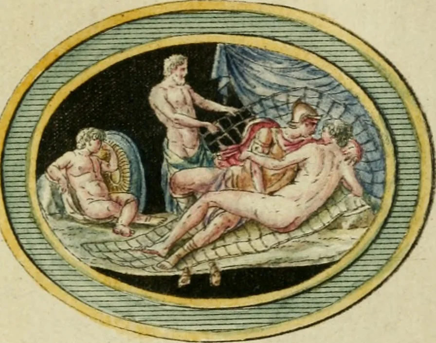 An illustration from Veneres uti observantur in gemmis antiquis, 1771, leaf 34