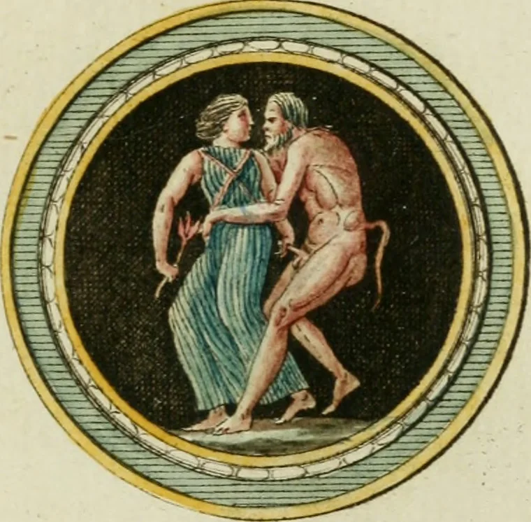 An illustration from Veneres uti observantur in gemmis antiquis, 1771, leaf 66