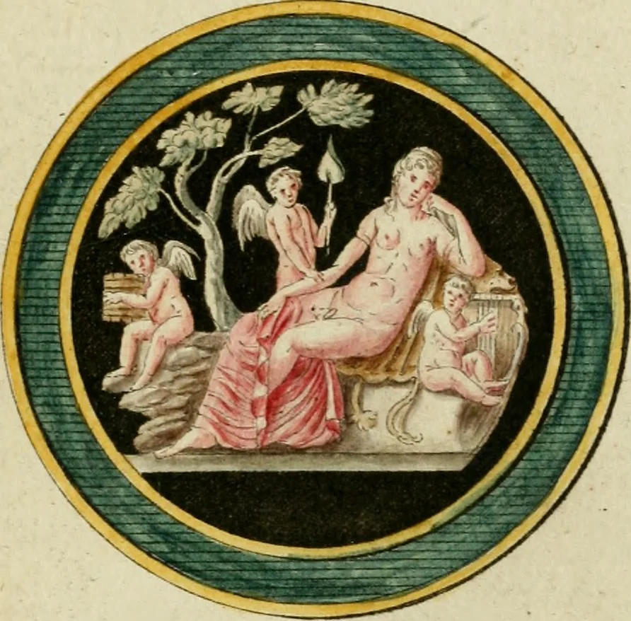 An illustration from Veneres uti observantur in gemmis antiquis, 1771, leaf 78