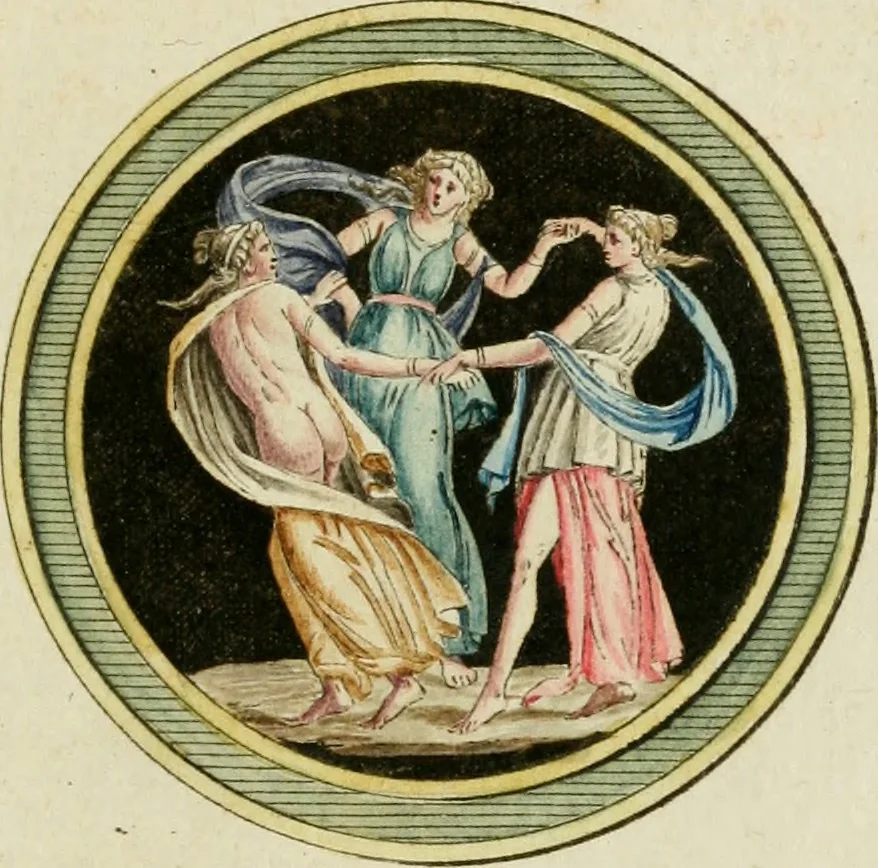 An illustration from Veneres uti observantur in gemmis antiquis, 1771, leaf 86