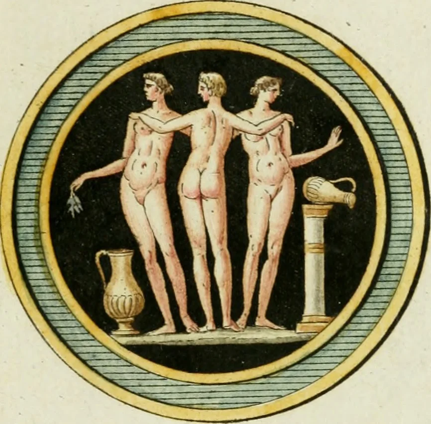 An illustration from Veneres uti observantur in gemmis antiquis, 1771, leaf 90