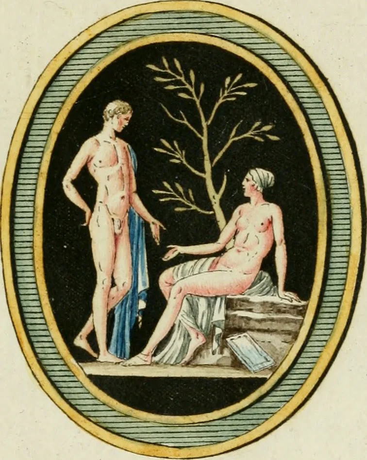 An illustration from Veneres uti observantur in gemmis antiquis, 1771, leaf 98