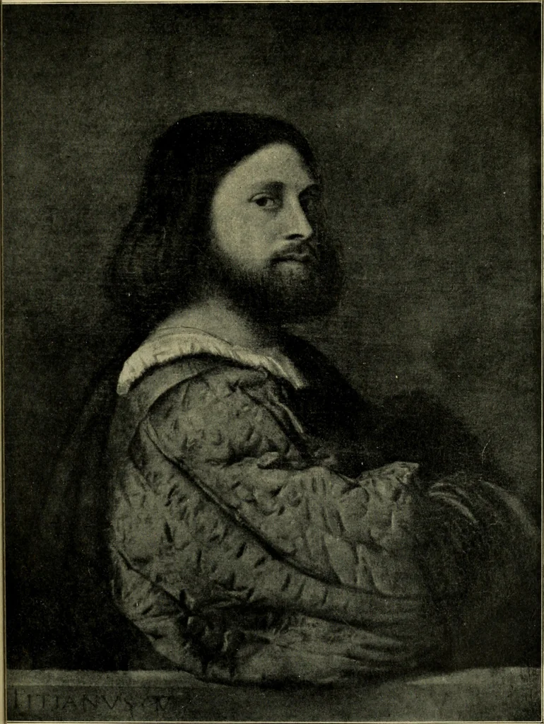 An illustration from The Venetian School of Painting, 1912, leaf 196