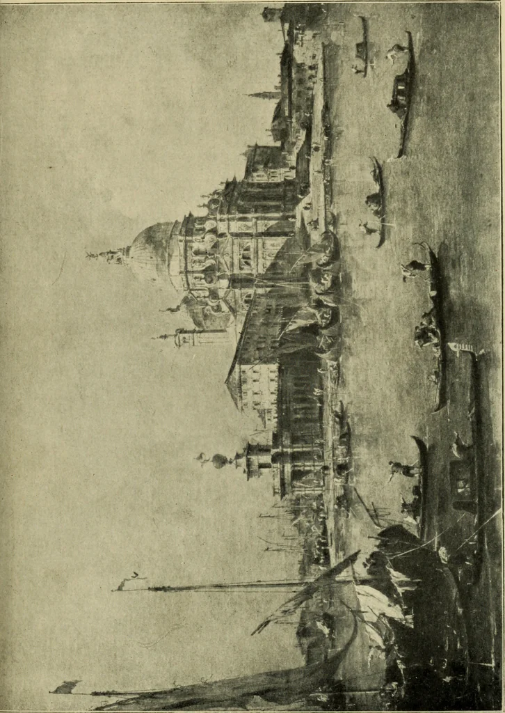 An illustration from The Venetian School of Painting, 1912, leaf 384