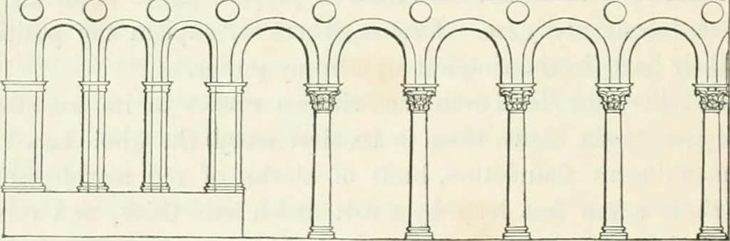 An illustration from The stones of Venice, 1851, leaf 145