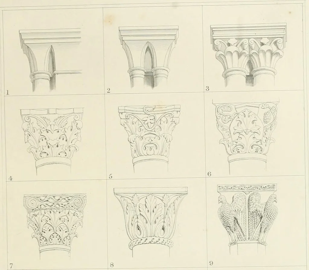 An illustration from The stones of Venice, 1851, leaf 158
