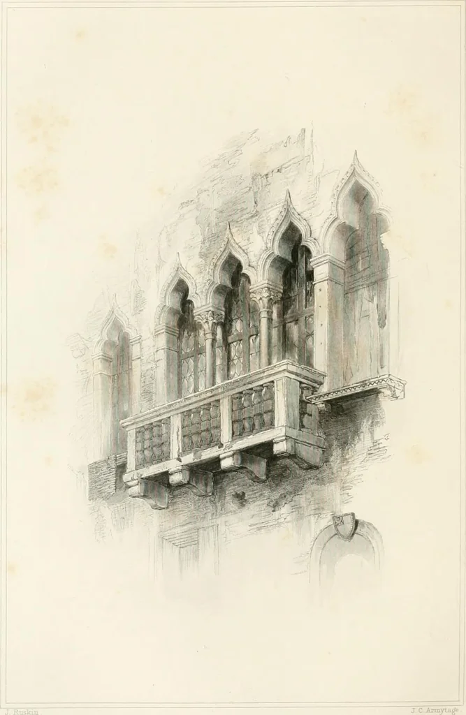 An illustration from The stones of Venice, 1851, leaf 299