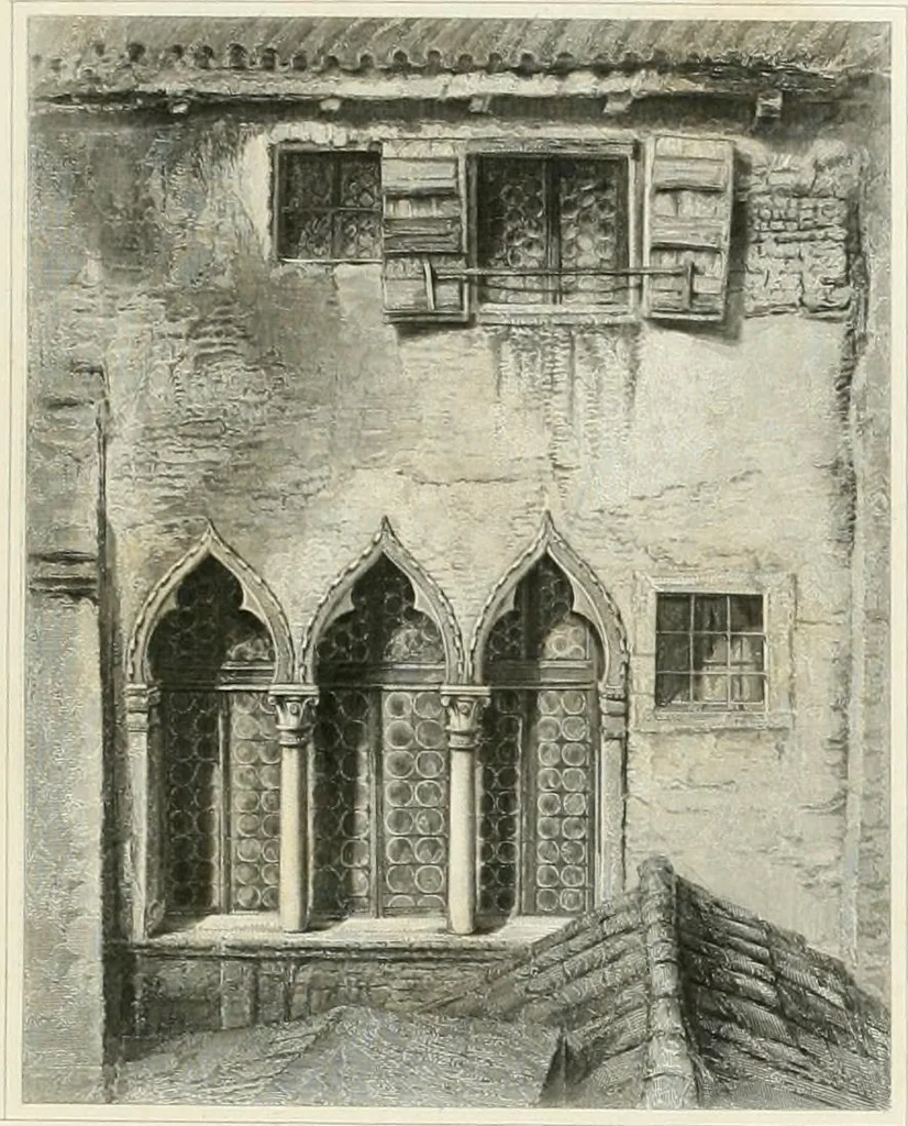An illustration from The stones of Venice, 1851, leaf 310