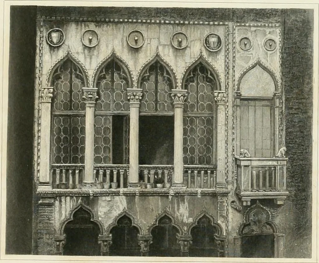 An illustration from The stones of Venice, 1851, leaf 310