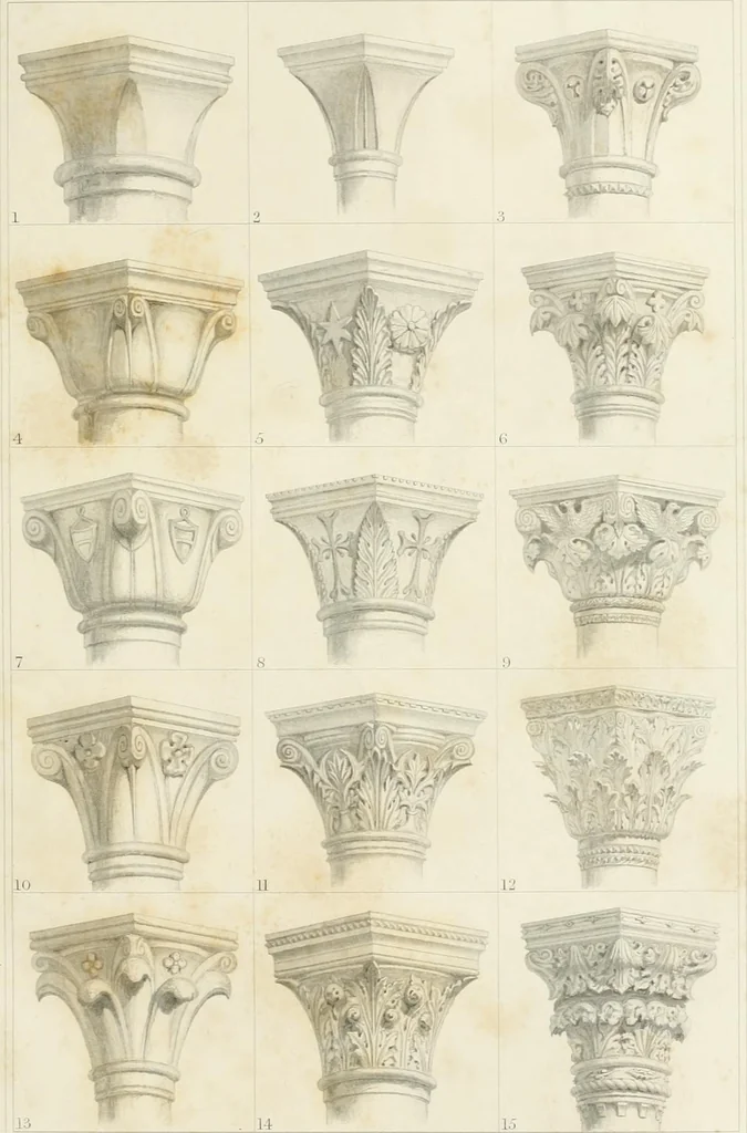 An illustration from The stones of Venice, 1851, leaf 18
