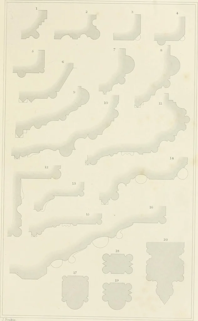 An illustration from The stones of Venice, 1851, leaf 246