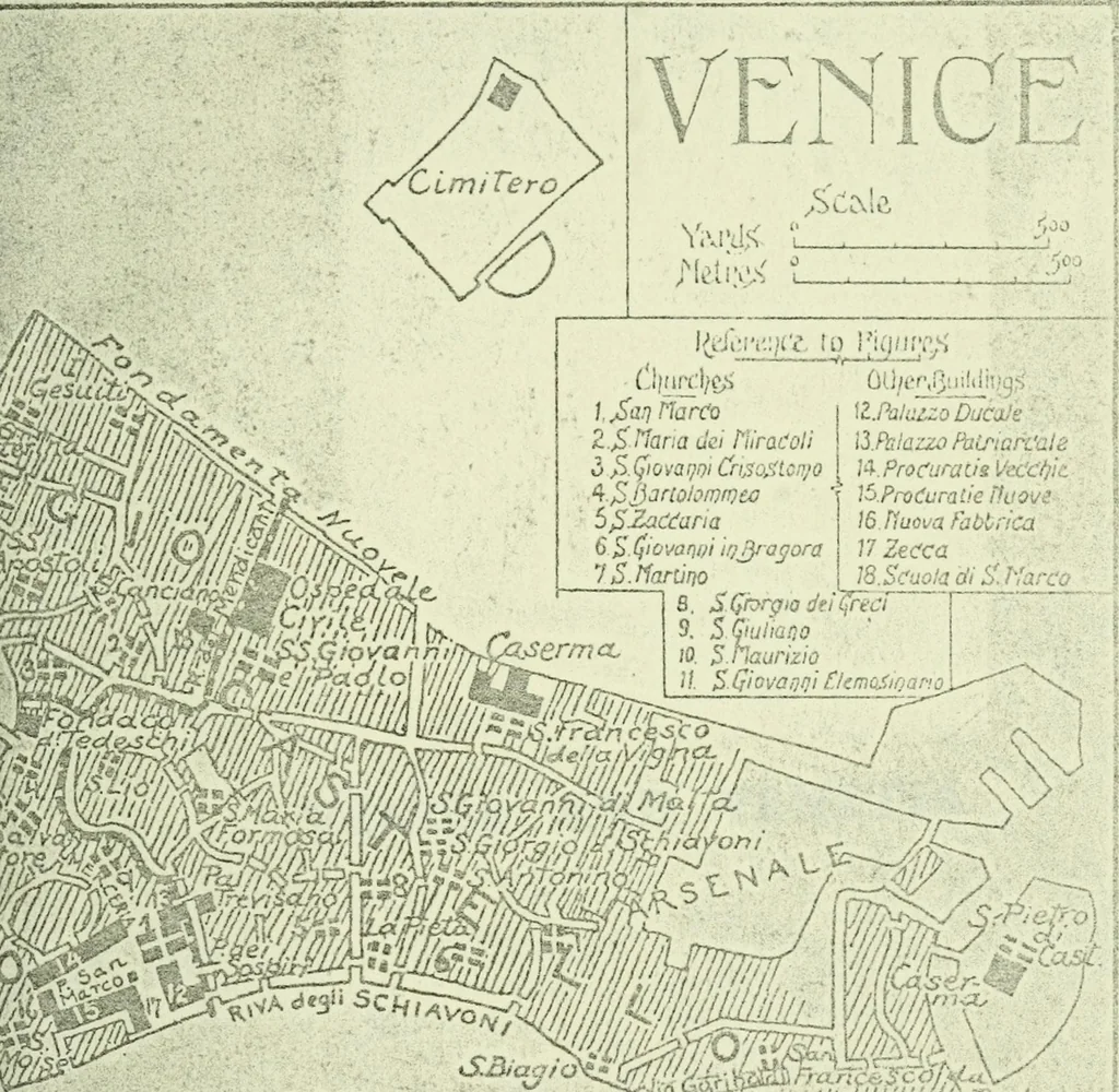 An illustration from Venice and Venetia, 1911, leaf 8