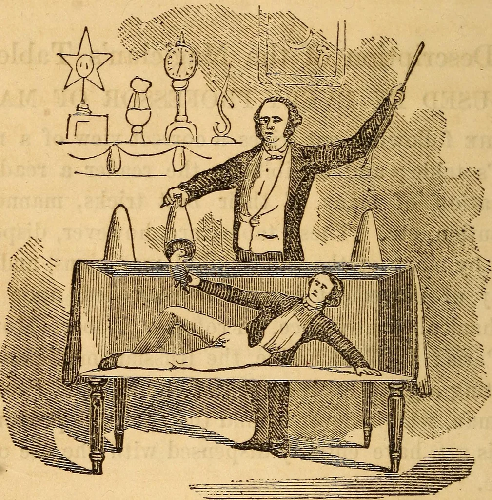 An illustration from Ventriloquism made easy, also, an exposure of magic, and the second sight mystery, 1860, leaf 7