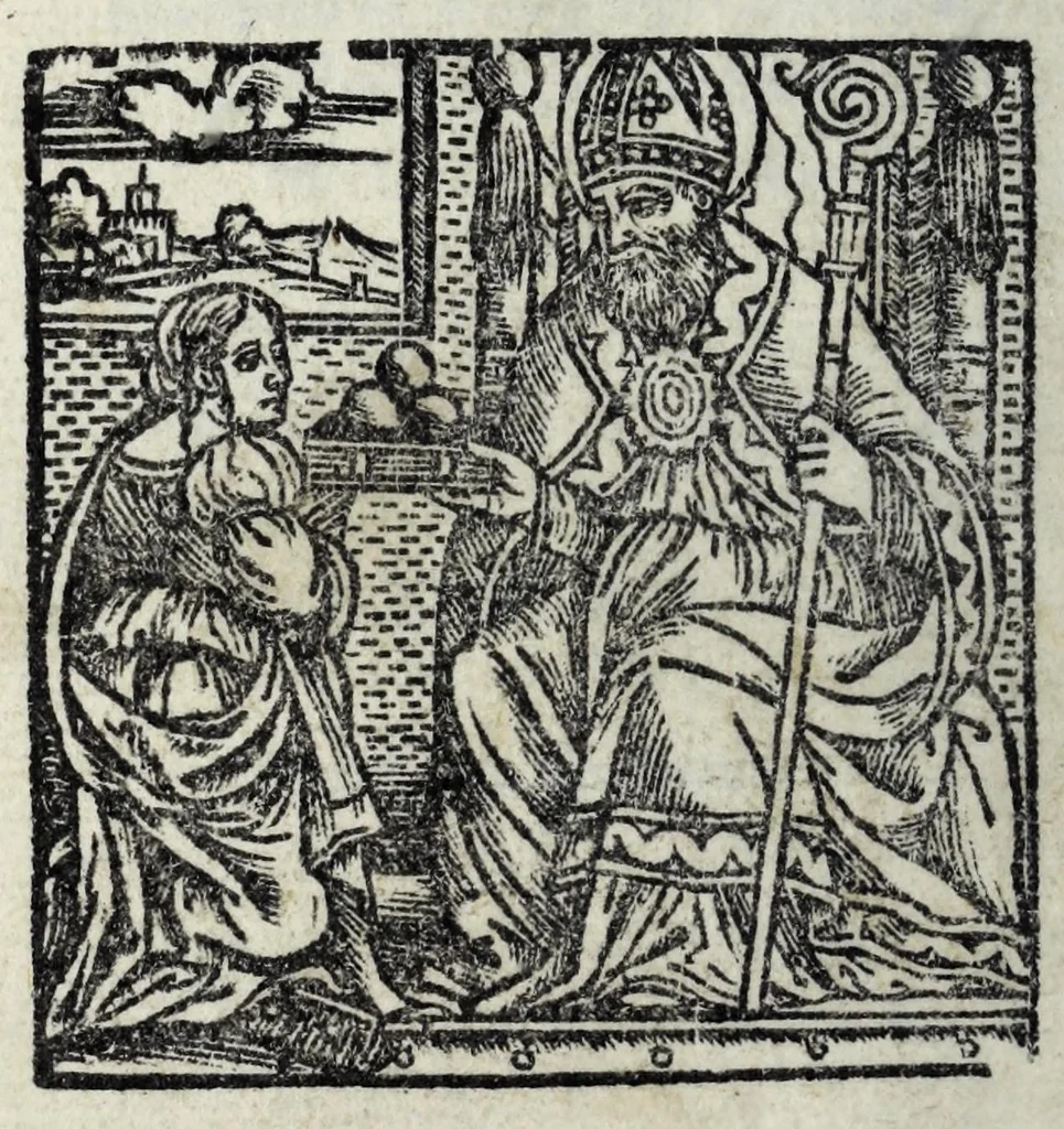 An illustration from Verginia : comedia di m. Bernardo Accolti Aretino, intitolata la Verginia : con un capitolo della Madonna, 1535, leaf 130