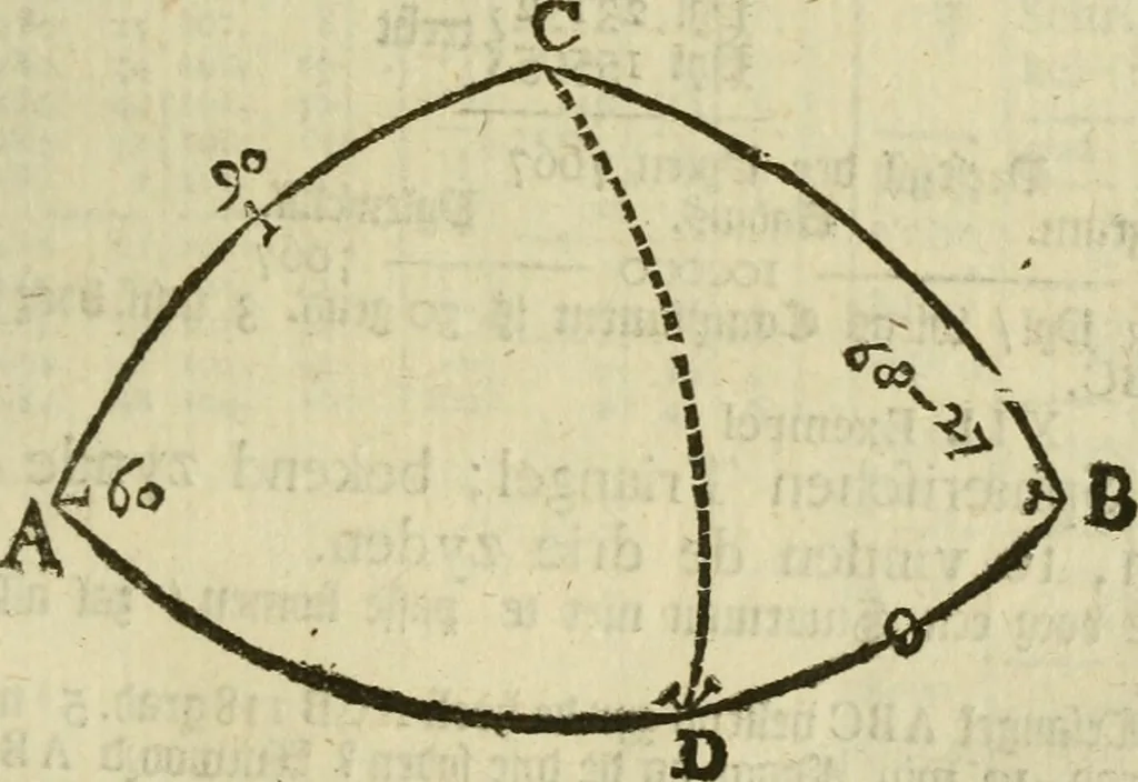 An illustration from 't Vergulde licht der zee-vaard, : of te konst der stuurlieden. Zynde een volkomen en klare onderwyzinge der navigatie, bestaande in 't geen een Stuurman hoognodig behoor de te weten, 1749, leaf 294