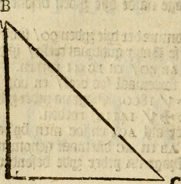 An illustration from 't Vergulde licht der zee-vaard, : of te konst der stuurlieden. Zynde een volkomen en klare onderwyzinge der navigatie, bestaande in 't geen een Stuurman hoognodig behoor de te weten, 1749, leaf 383