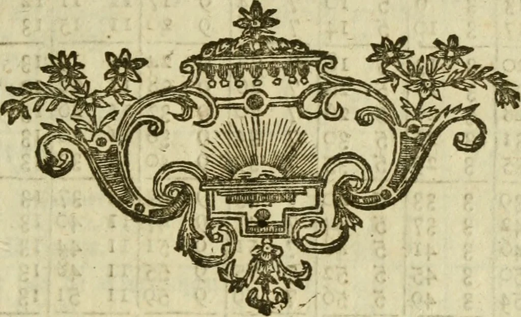 An illustration from 't Vergulde licht der zee-vaard, : of te konst der stuurlieden. Zynde een volkomen en klare onderwyzinge der navigatie, bestaande in 't geen een Stuurman hoognodig behoor de te weten, 1749, leaf 54