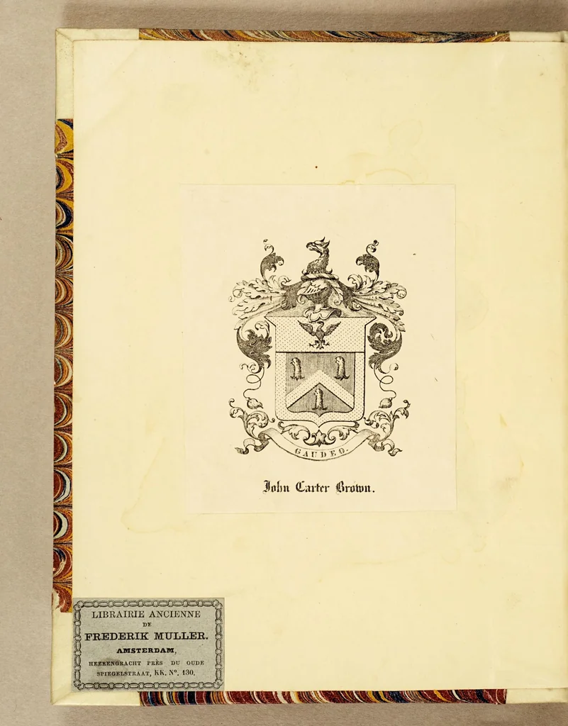 An illustration from Verhael van de eerste schip-vaert der Hollandische ende Zeeusche schepen, door't Way-Gat, by Noorden Noorweghen, Moscovien ende Tartarien om, na de coninckrijcken Cathay ende China. Met drie schepen, uyt Texel ghezeylt. : Hier achter is by-ghevoeght de beschrijvinghe van de landen Siberia, Samoyeda, ende Tingœsa. ., 1650, leaf 2