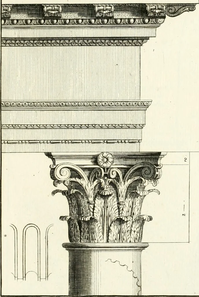 An illustration from Verhandeling over de bouwkunde : met de noodige aanmerkingen en waarneemingen, 1781, leaf 140
