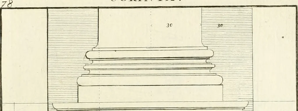 An illustration from Verhandeling over de bouwkunde : met de noodige aanmerkingen en waarneemingen, 1781, leaf 160