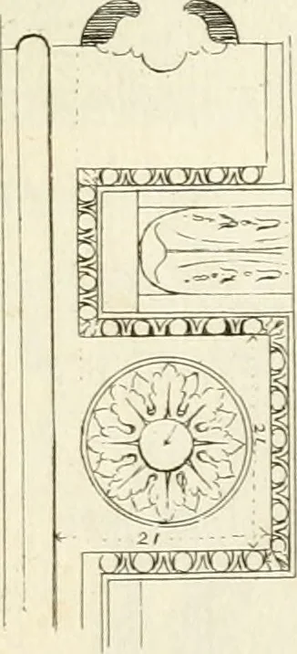 An illustration from Verhandeling over de bouwkunde : met de noodige aanmerkingen en waarneemingen, 1781, leaf 220