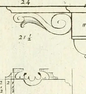 An illustration from Verhandeling over de bouwkunde : met de noodige aanmerkingen en waarneemingen, 1781, leaf 226