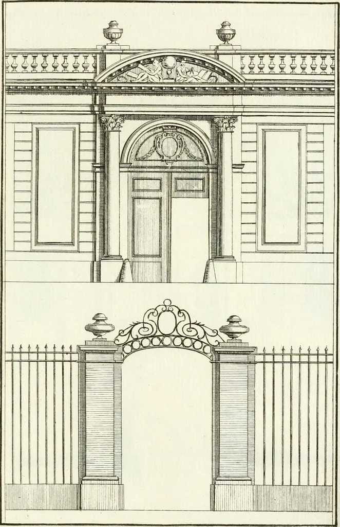 An illustration from Verhandeling over de bouwkunde : met de noodige aanmerkingen en waarneemingen, 1781, leaf 284
