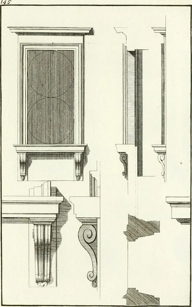 An illustration from Verhandeling over de bouwkunde : met de noodige aanmerkingen en waarneemingen, 1781, leaf 294