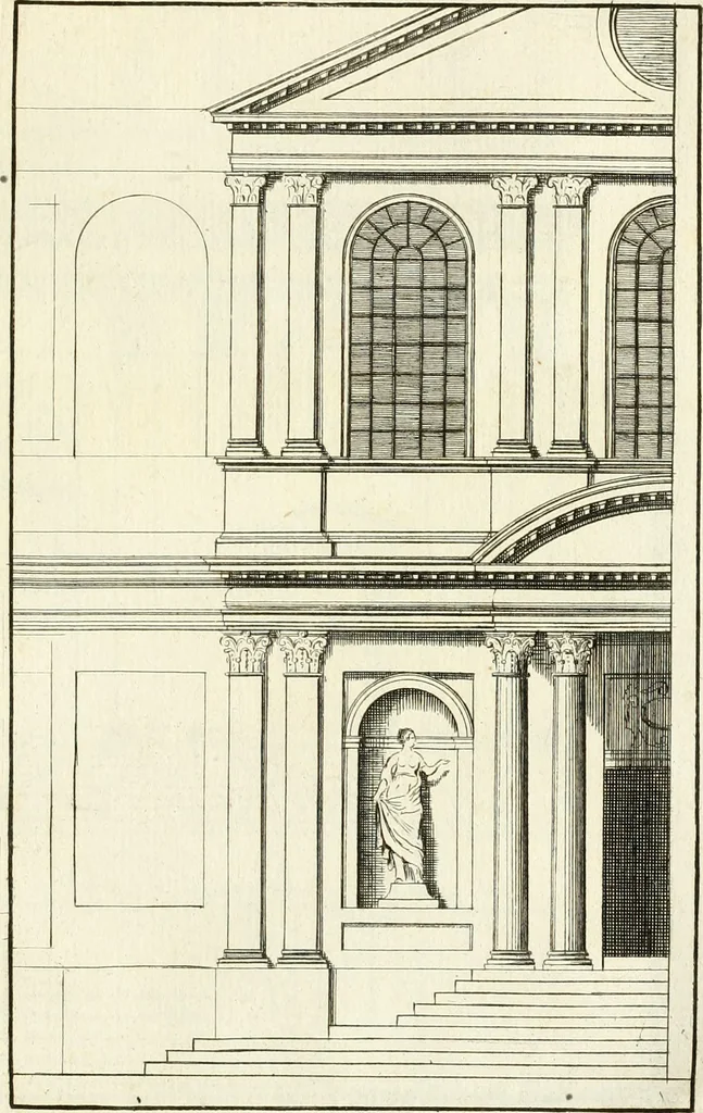 An illustration from Verhandeling over de bouwkunde : met de noodige aanmerkingen en waarneemingen, 1781, leaf 316
