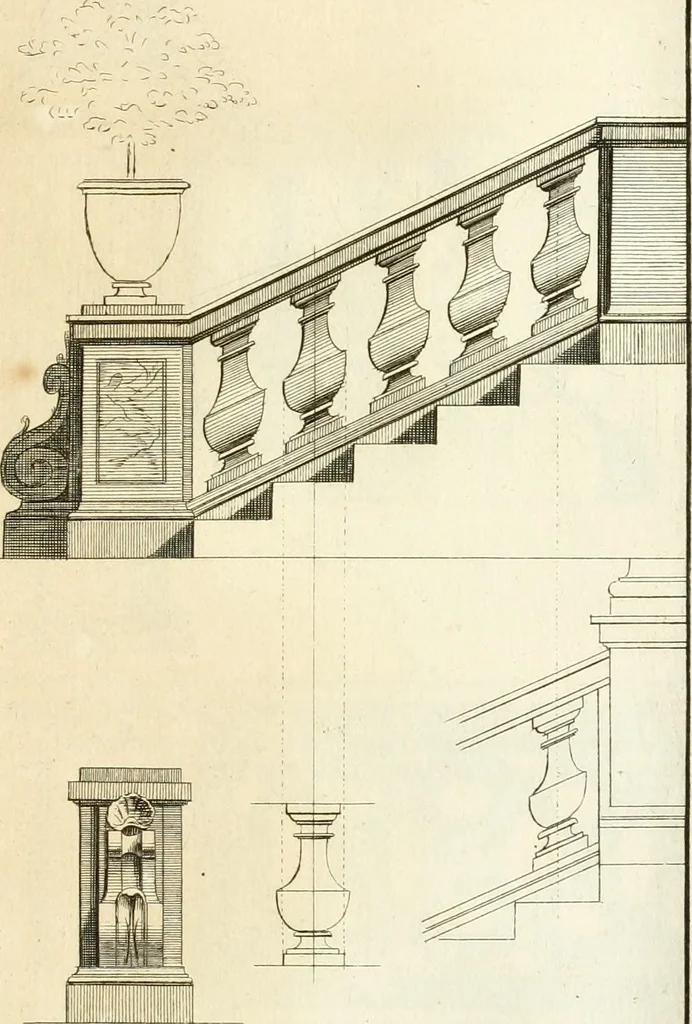 An illustration from Verhandeling over de bouwkunde : met de noodige aanmerkingen en waarneemingen, 1781, leaf 328