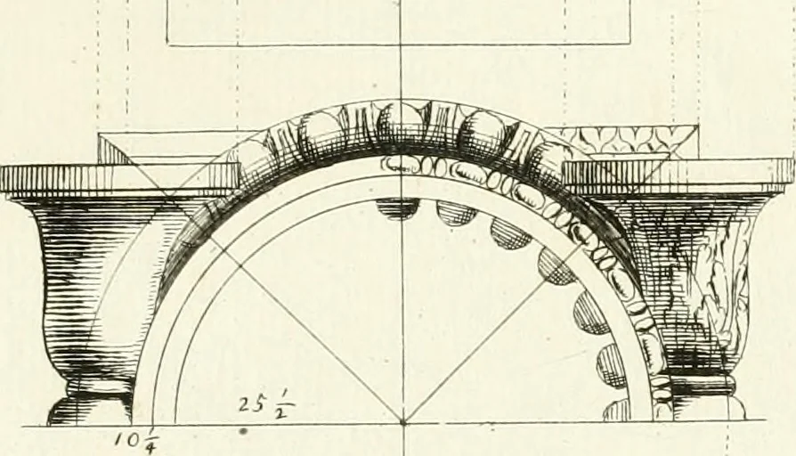 An illustration from Verhandeling over de bouwkunde : met de noodige aanmerkingen en waarneemingen, 1781, leaf 78