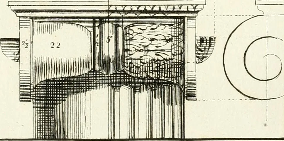 An illustration from Verhandeling over de bouwkunde : met de noodige aanmerkingen en waarneemingen, 1781, leaf 78