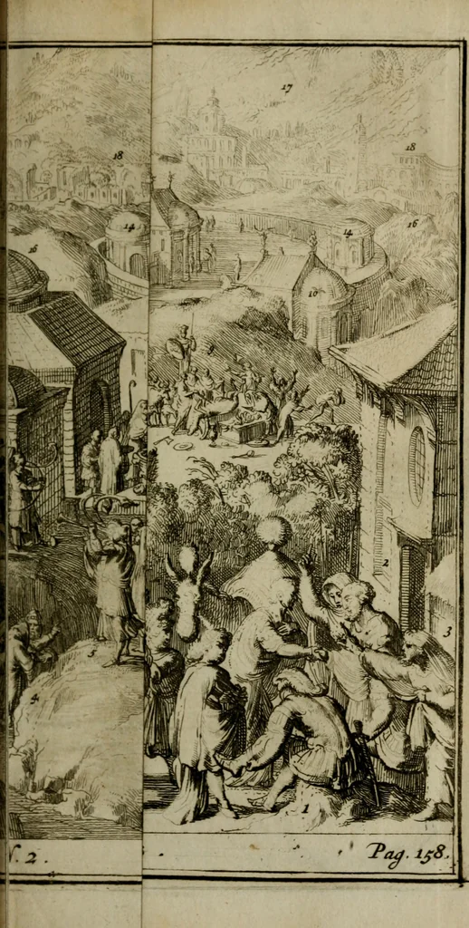 An illustration from Verhandeling van de oude orakelen der heydenen, 1687, leaf 176