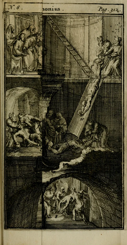An illustration from Verhandeling van de oude orakelen der heydenen, 1687, leaf 352