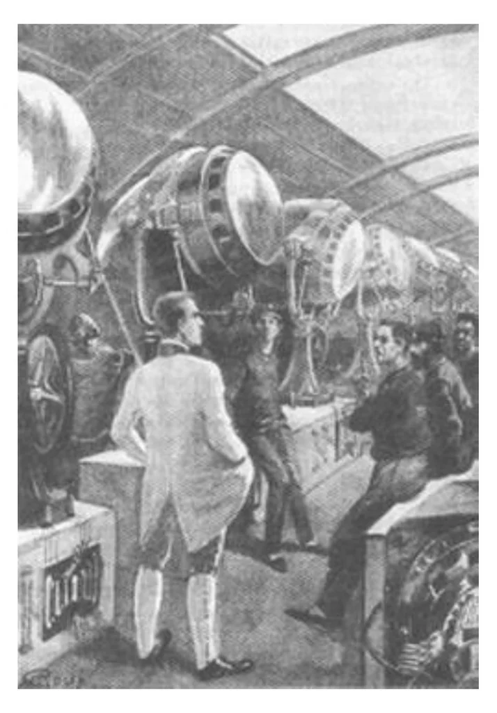 An illustration from Verne - Journee Journaliste Americain, 1891, leaf 0